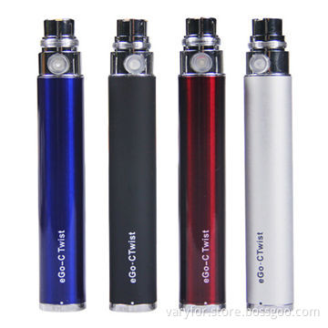 Ego C-twist, 1,100mAh Variable-voltage Rechargeable Replacement Battery Pin